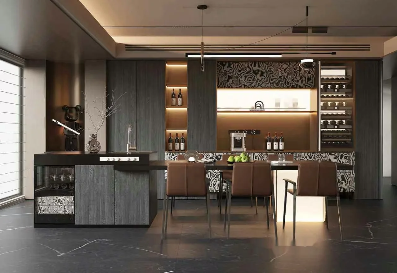 Modern Kitchen Design 3D Model – 16765 – VRAY Render