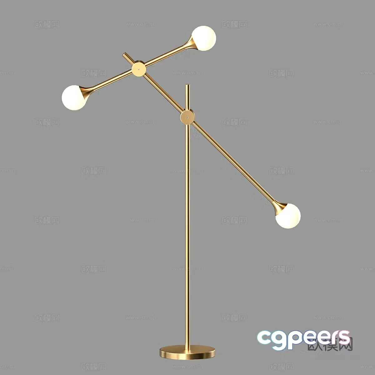 Light luxury floor lamp 3D model