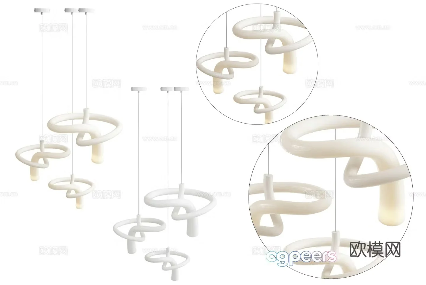 Modern simple chandeliers chandeliers simple chandeliers dining chandeliers living room chandeliers decorative chandeliers 3D model