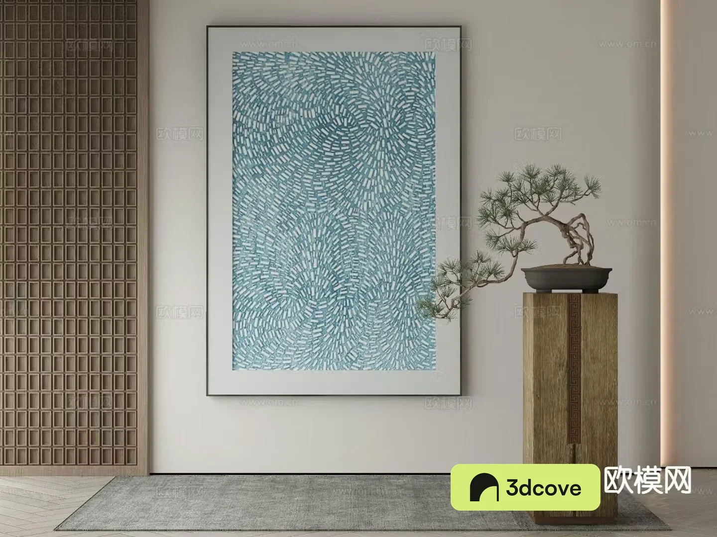 New Chinese style decorative painting solid color painting abstract painting