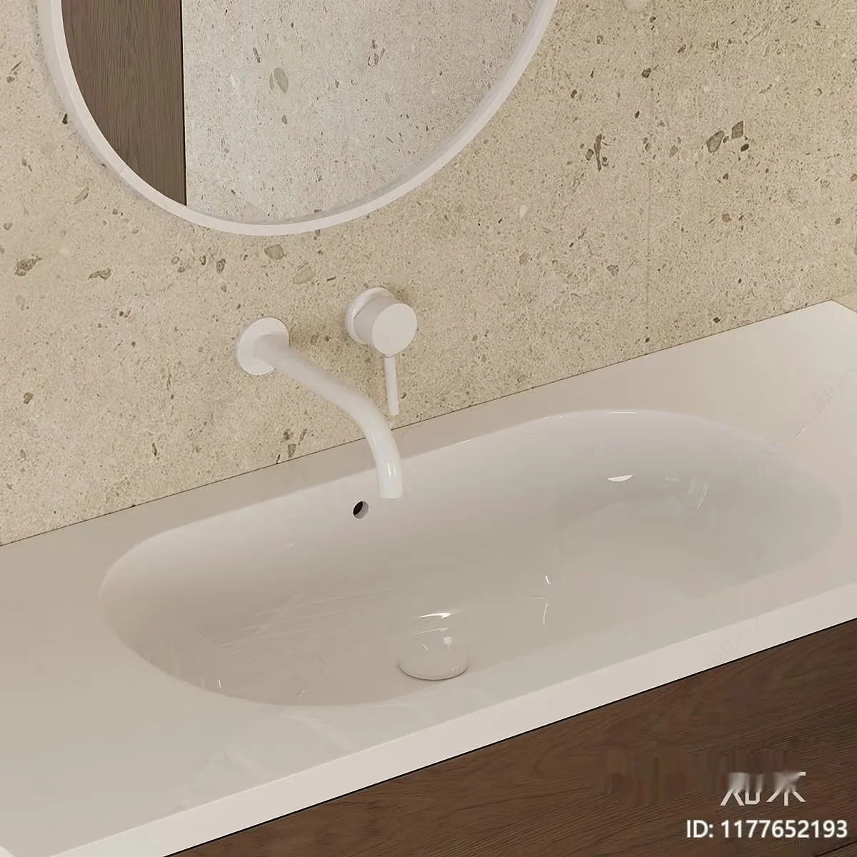 Modern Bathroom Sink 3D Model – 7212 – CORONA Render