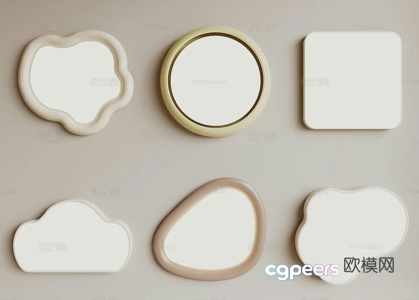 Modern ceiling light 3d model