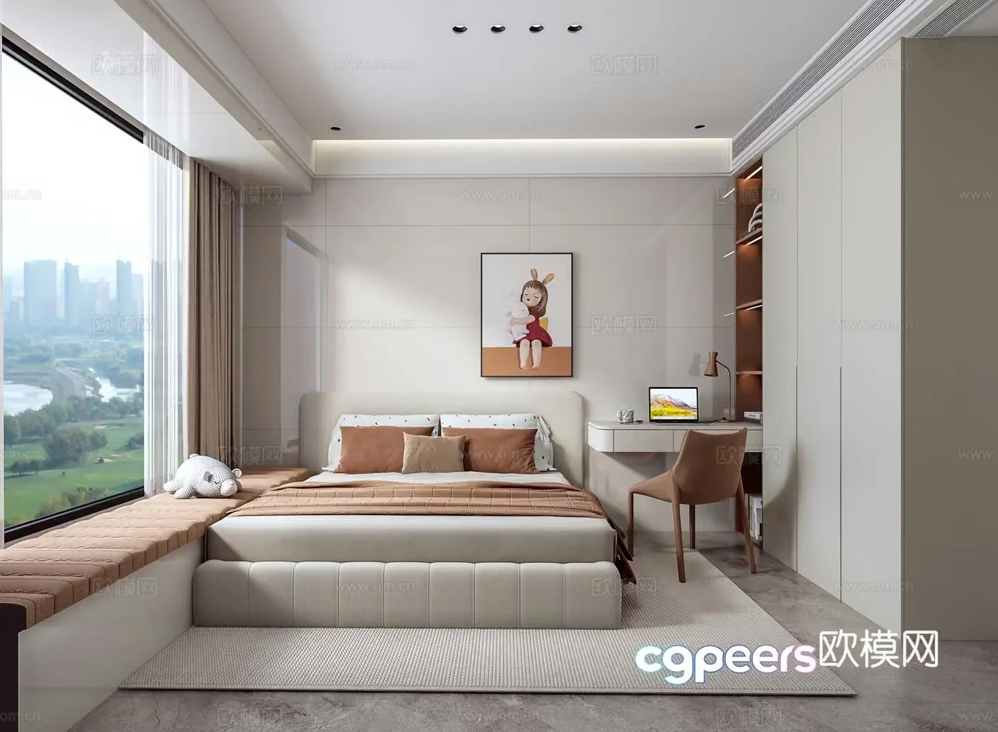 Modern children’s room 3d model