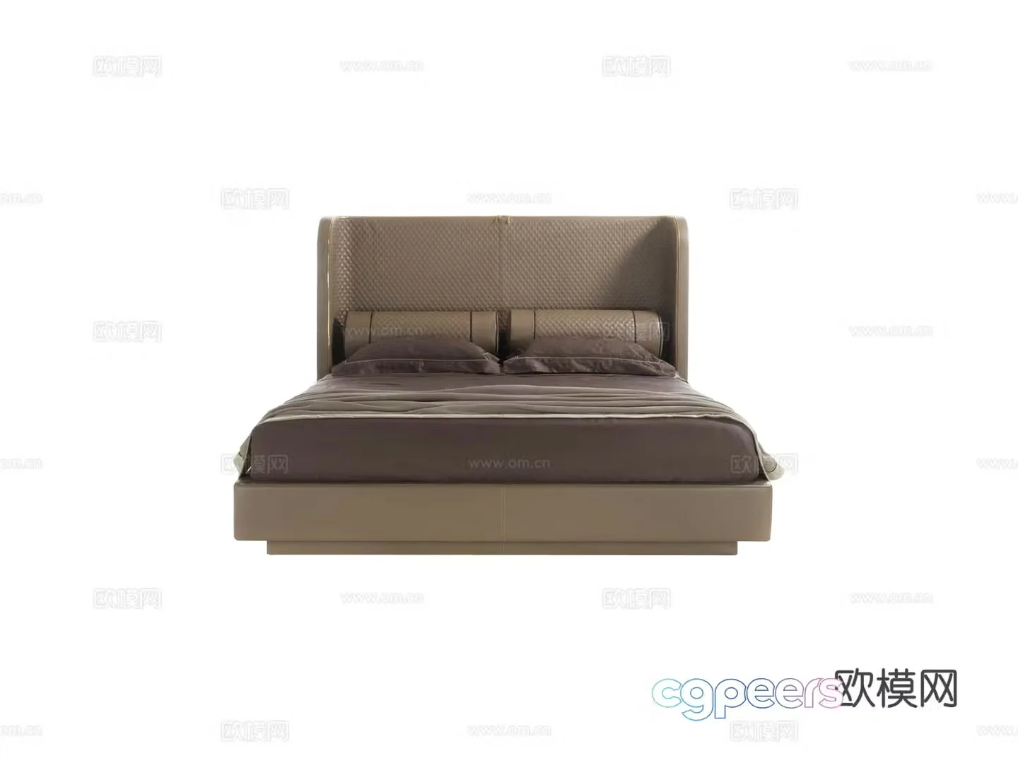 VittoriaFrigerio Bellini High Double Bed 3D Model
