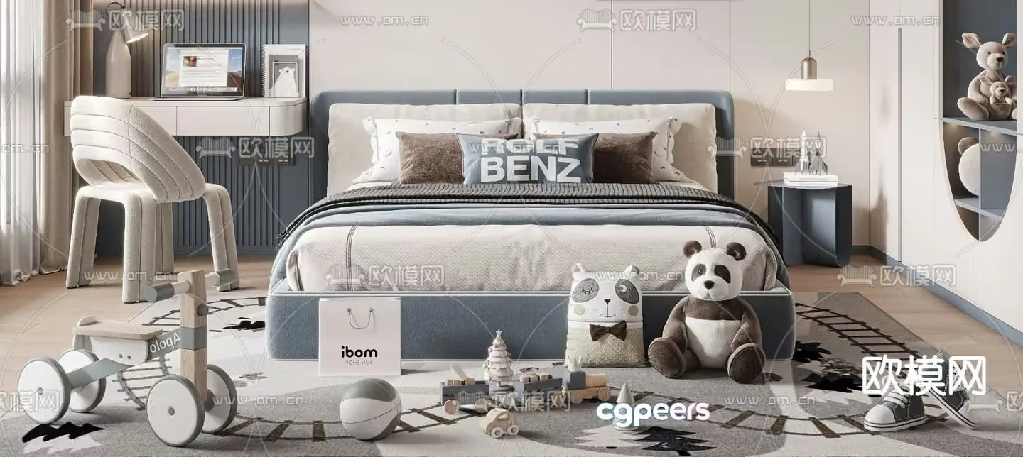 Children’s bed 3d model