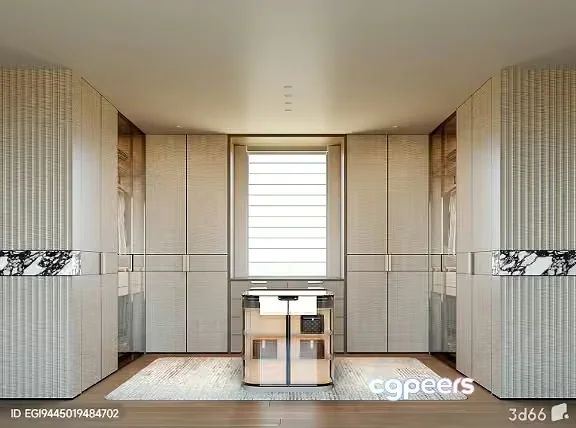 Modern White Room 3D Model – 13860 – VRAY Render