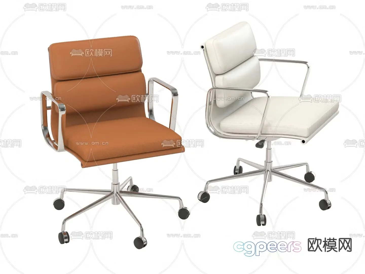 Modern office chair conference chair 3d model