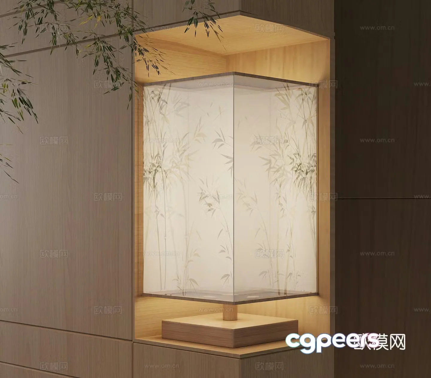 Wall lamp New Chinese style wall lamp 3D model
