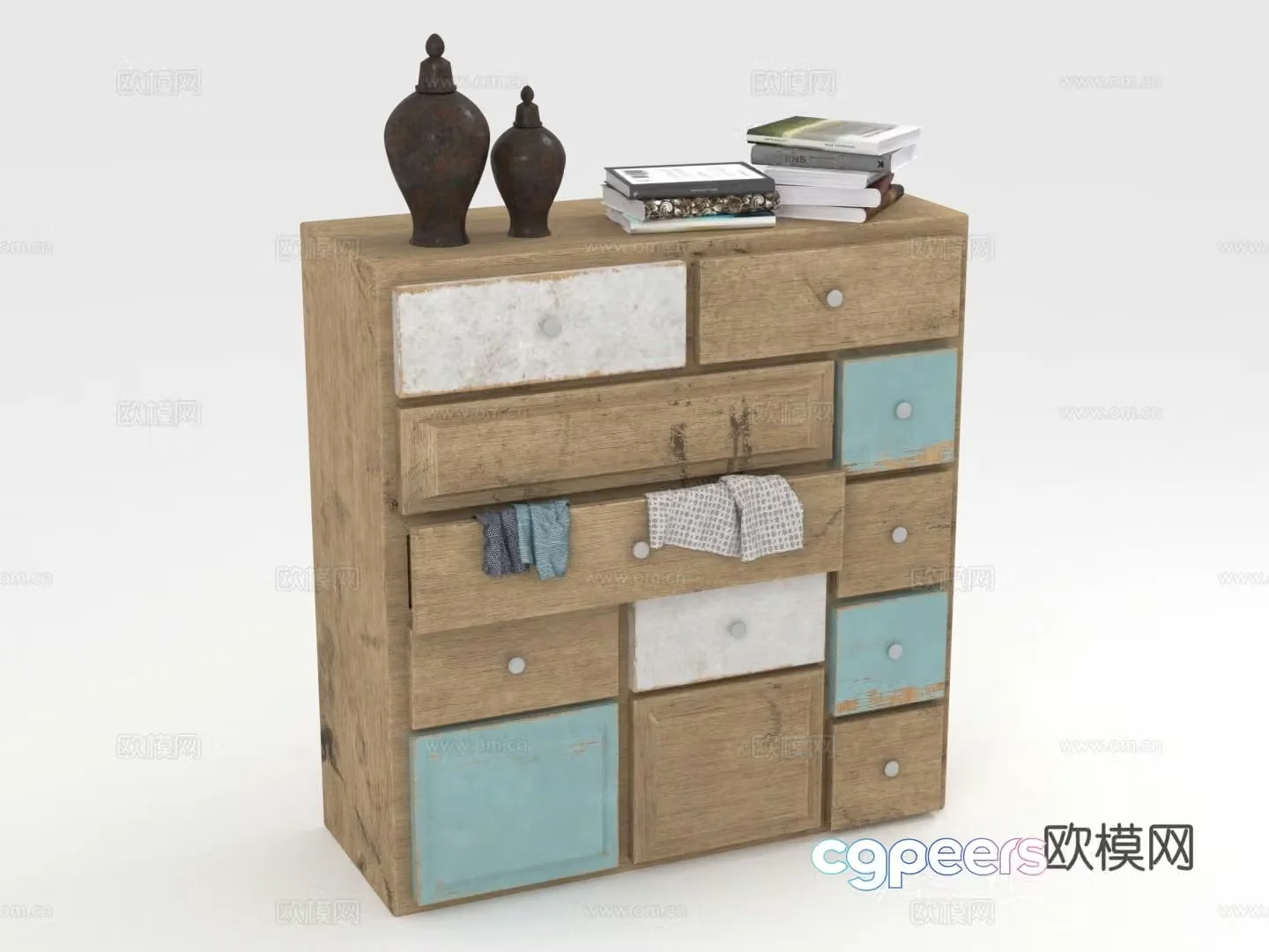 Chest of drawers chest of drawers wooden cabinets storage cabinets 3d model
