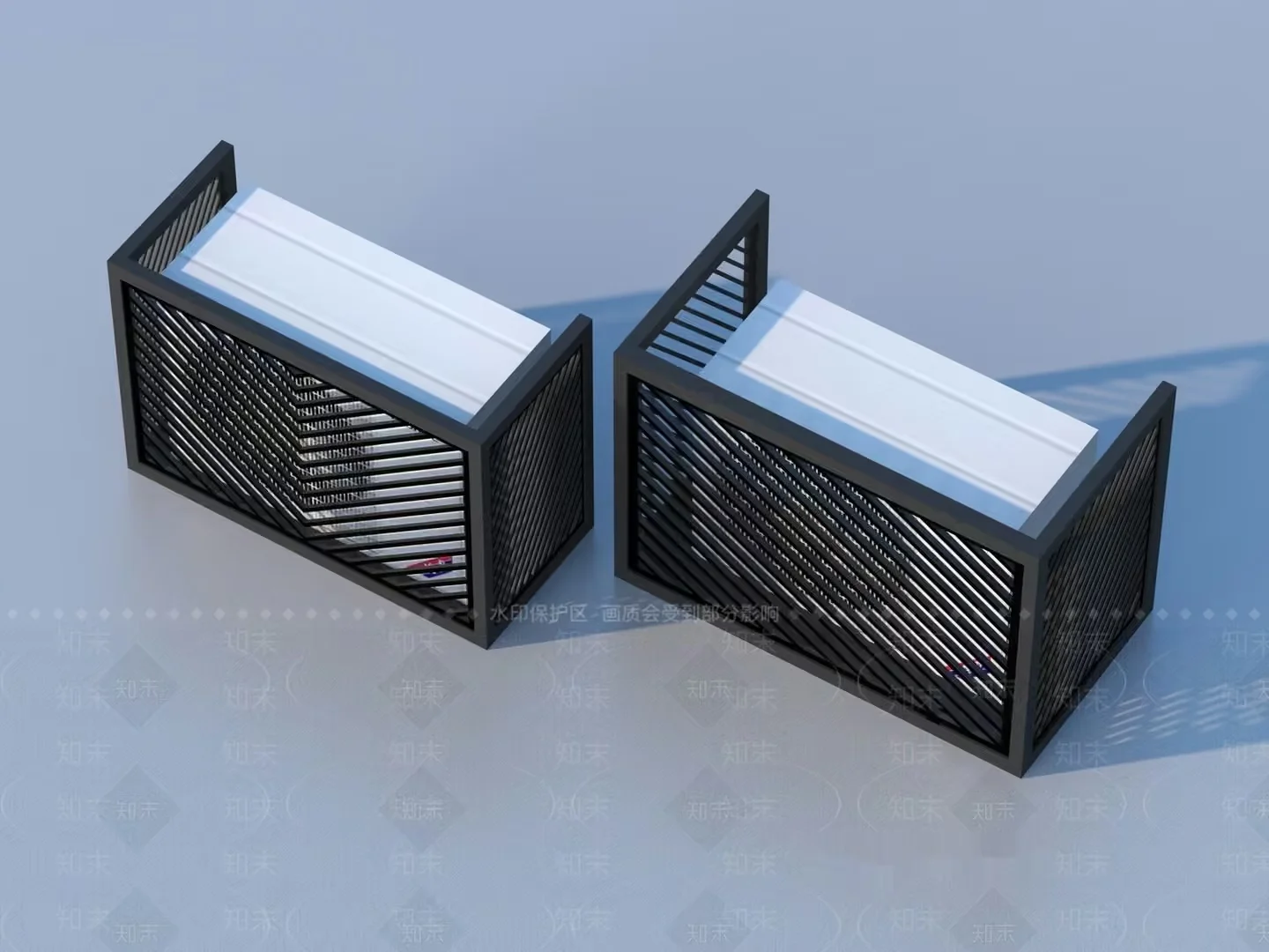 Modern Storage Boxes 3D Model – 23206 – VRAY Render