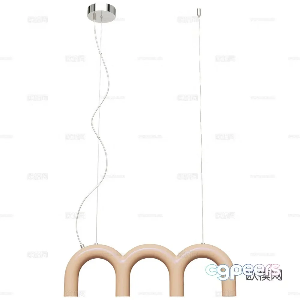 Oblure chandelier 3d model