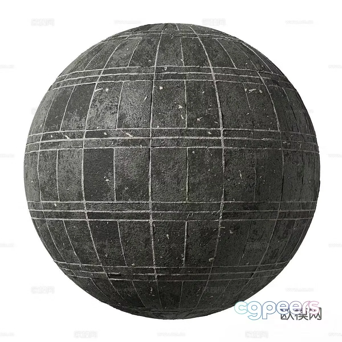 Foreign seamless retro wall tiles outdoor bricks retro bricks parquet tiles black bricks floor tiles 3d model