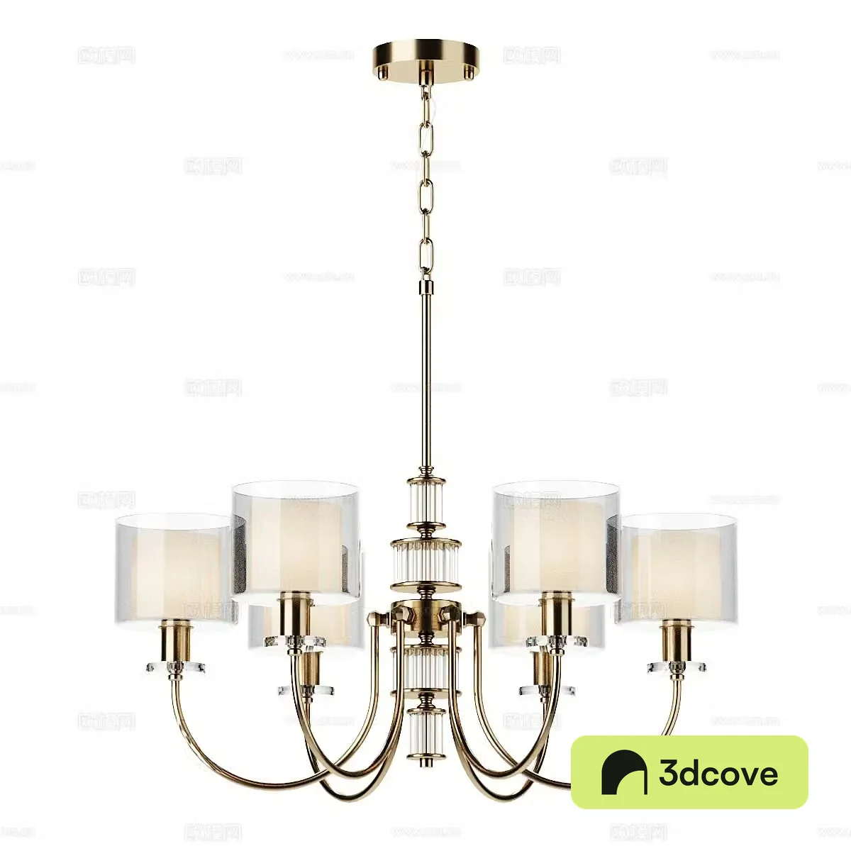 Modern minimalist chandelier multi-head chandelier