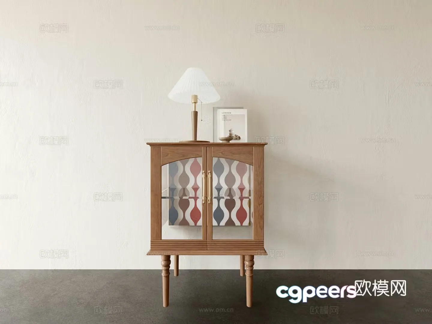Side cabinet low cabinet entrance cabinet 3D model