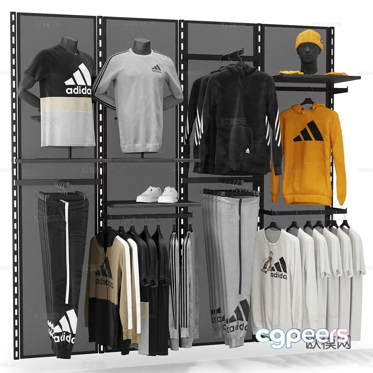 Clothing store 3d model