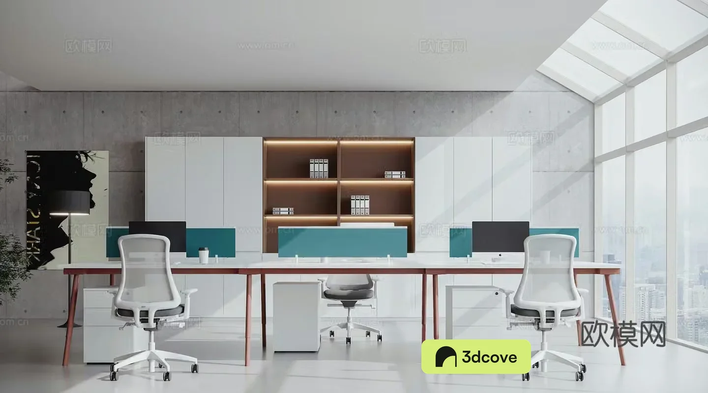 Modern open office area