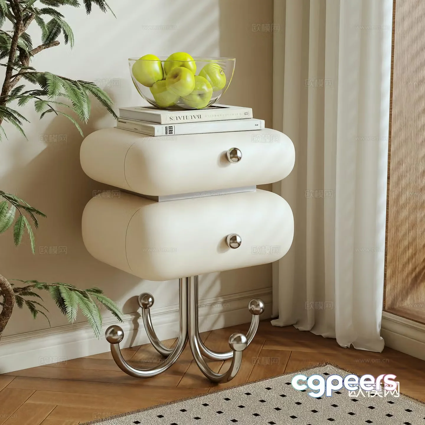 Modern night table 3d model