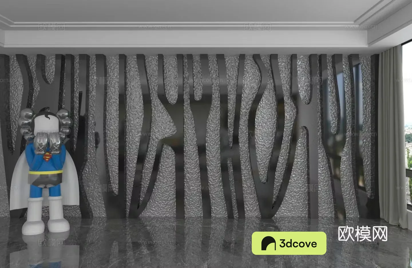 Modern background wall