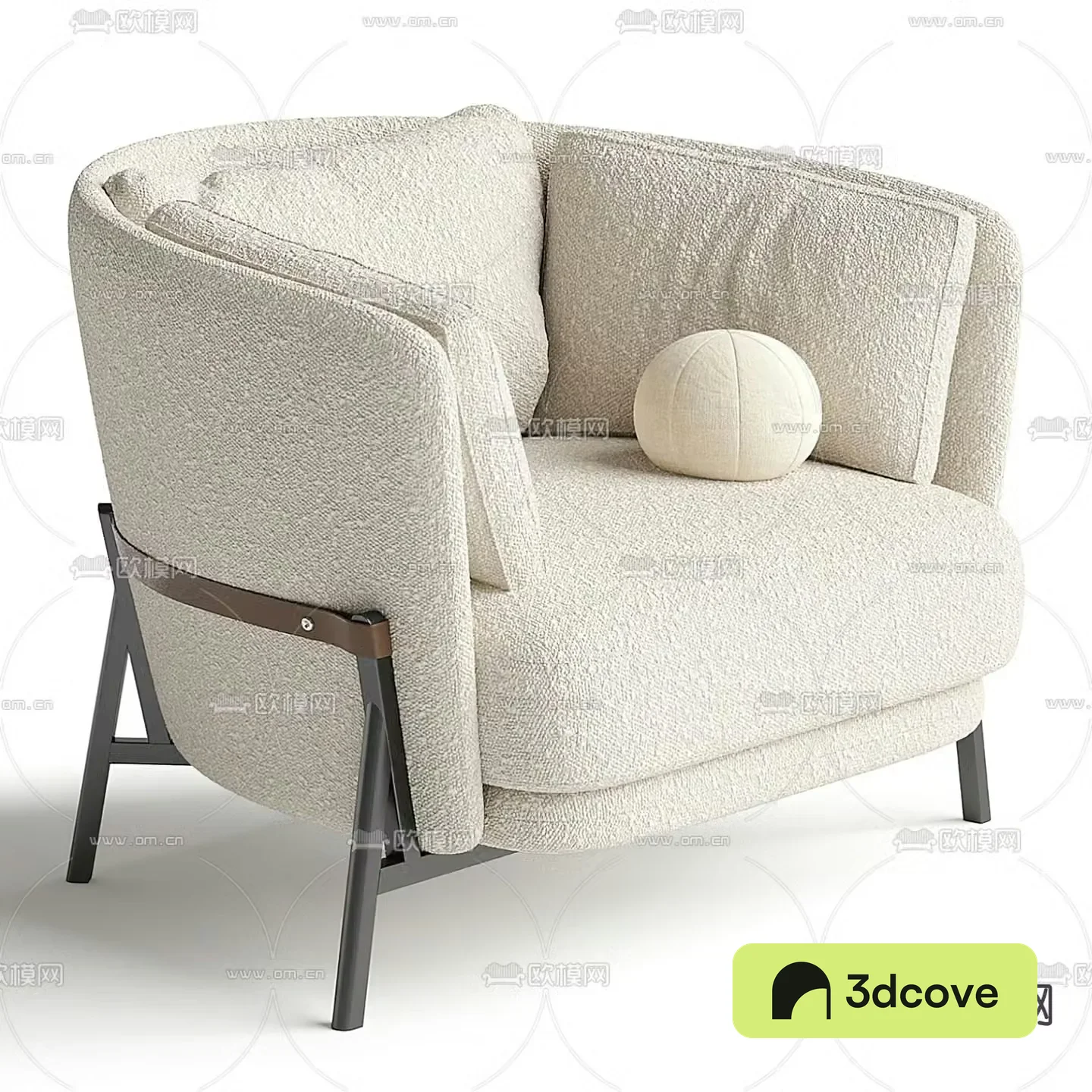 Cream style sofa chair leisure chair