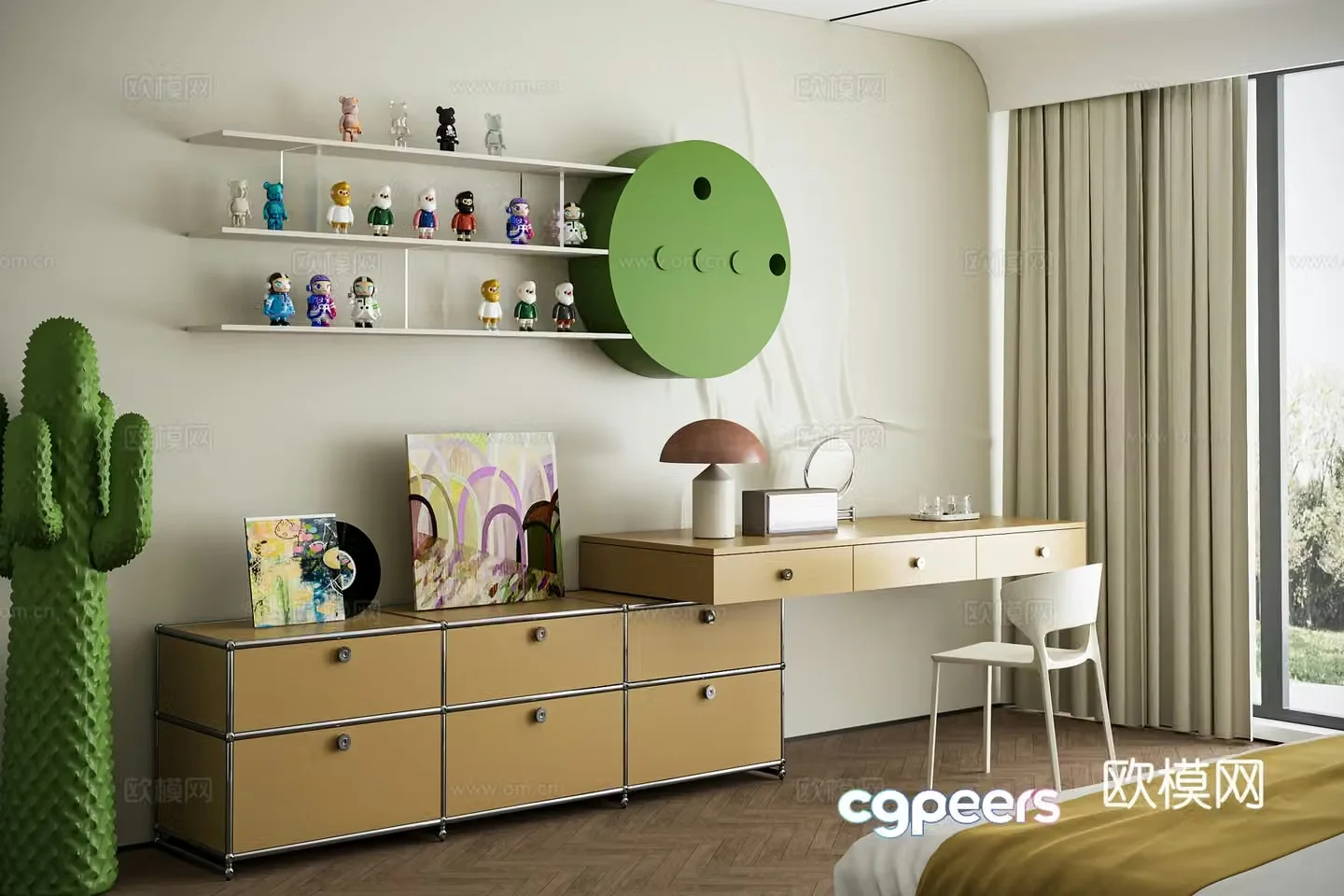 Modern dressing table 3d model