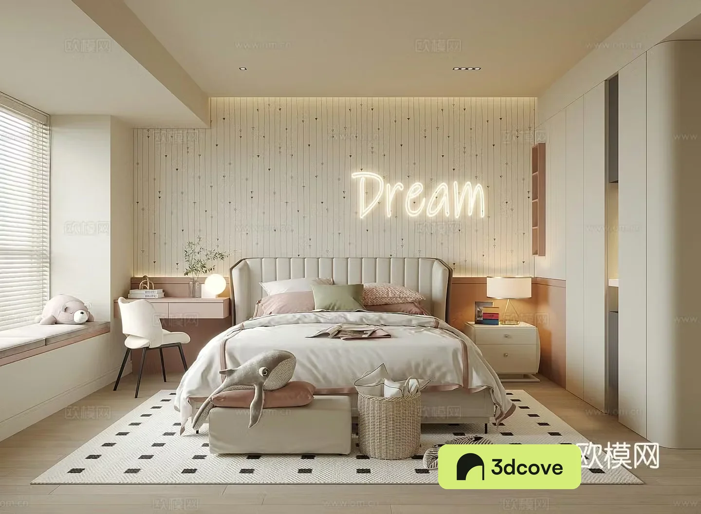 Modern girl room