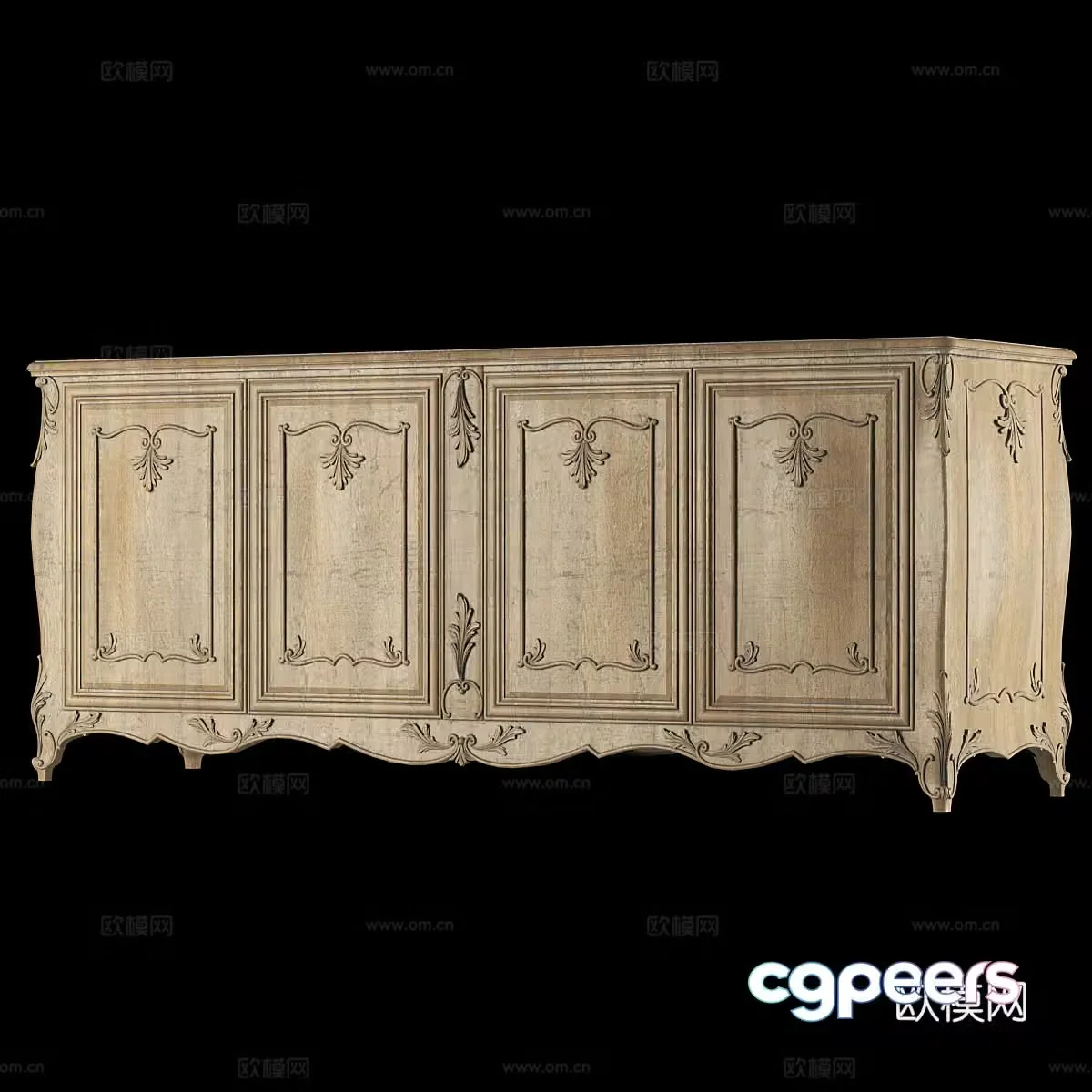 French sideboard 3D model