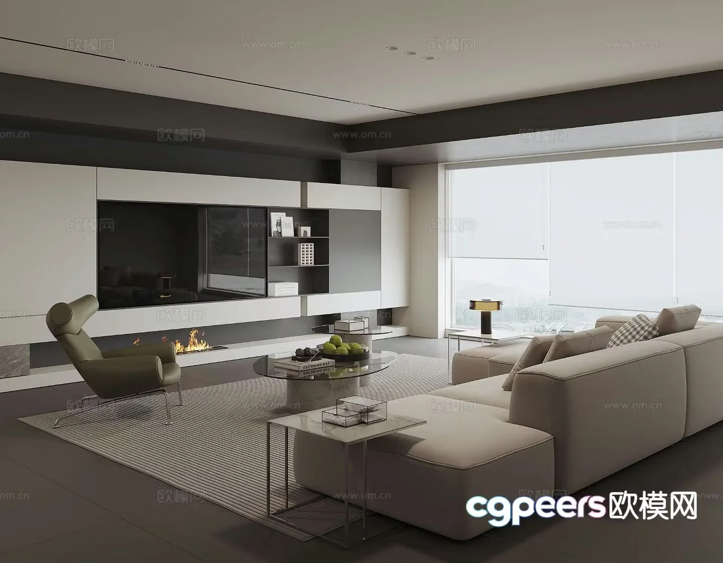 Italian living room 3d model