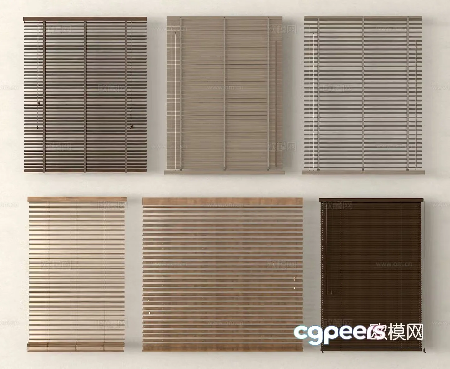 blinds blinds blinds pull curtains roller blinds 3D model