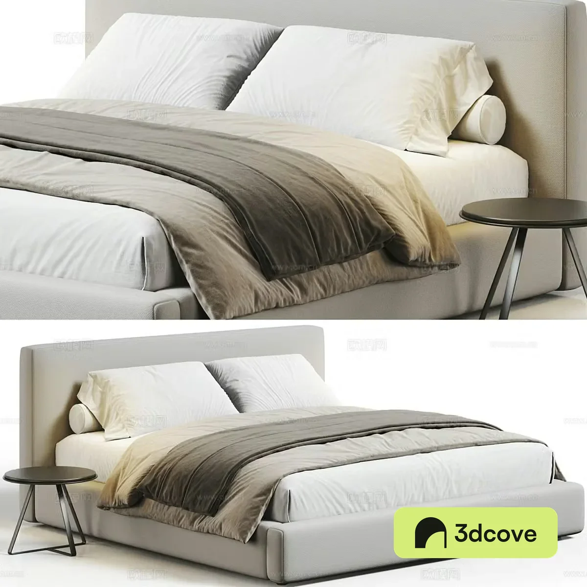 Modern double bed