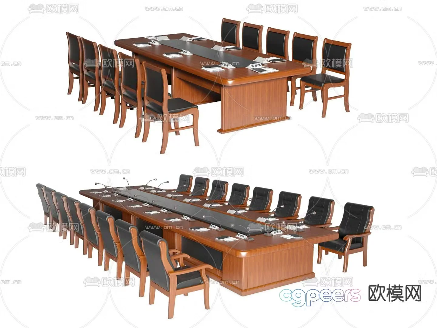Party and government conference table conference table 3d model