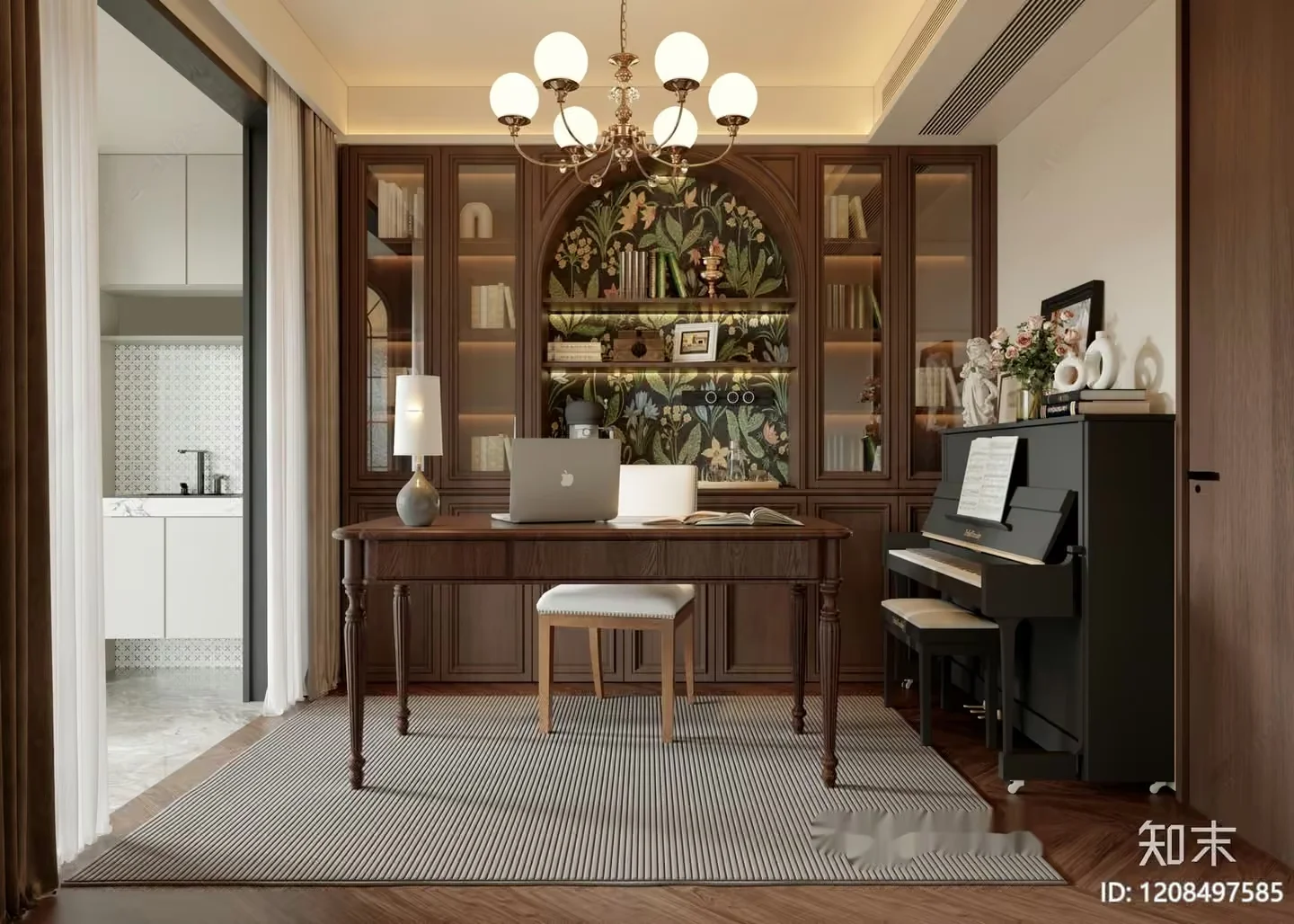 Modern Home Office 3D Model – 928 – VRAY Render
