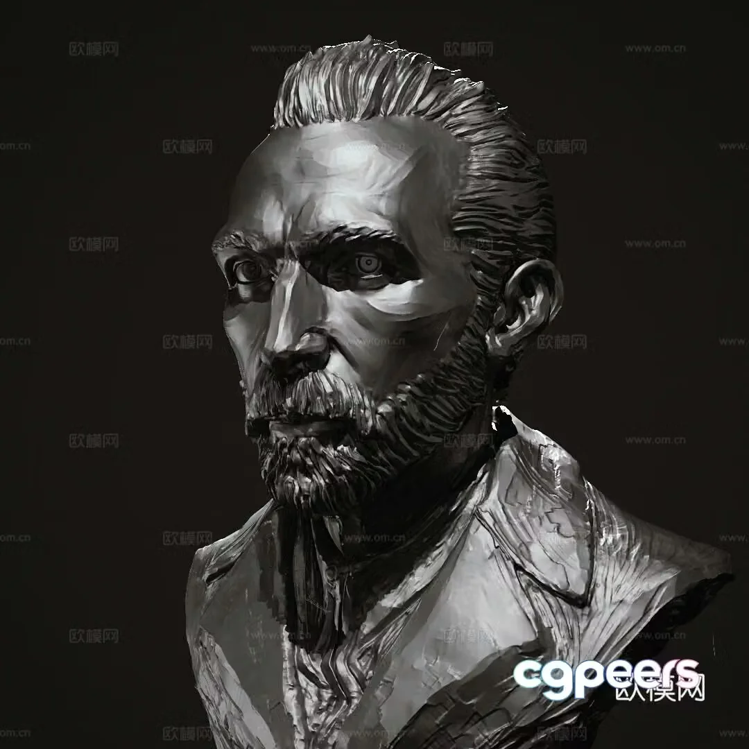 Van Gogh Sculpture 3D Model