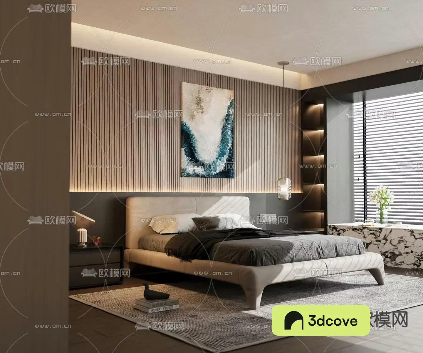 Modern double bed