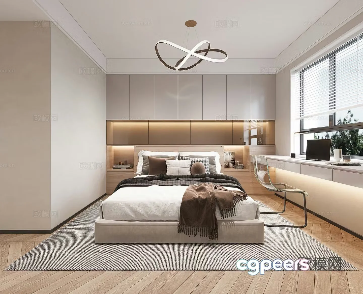 Modern bedroom 3d model
