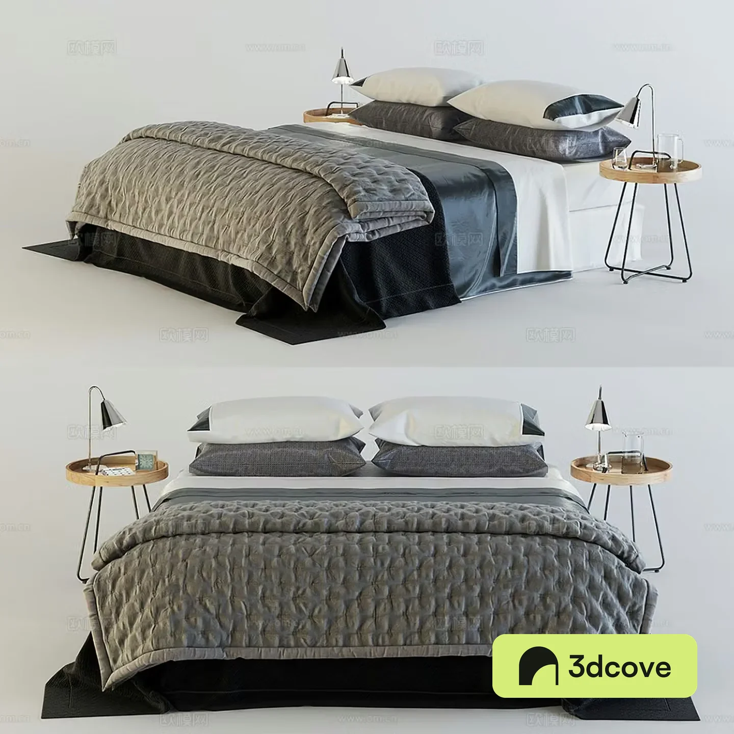 Modern double bed