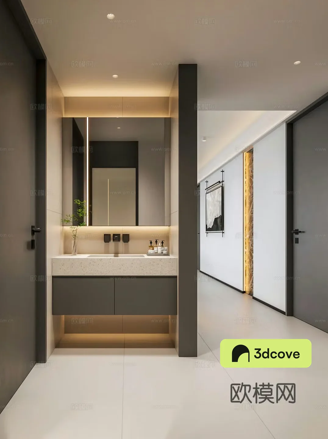 Italian minimalist bathroom