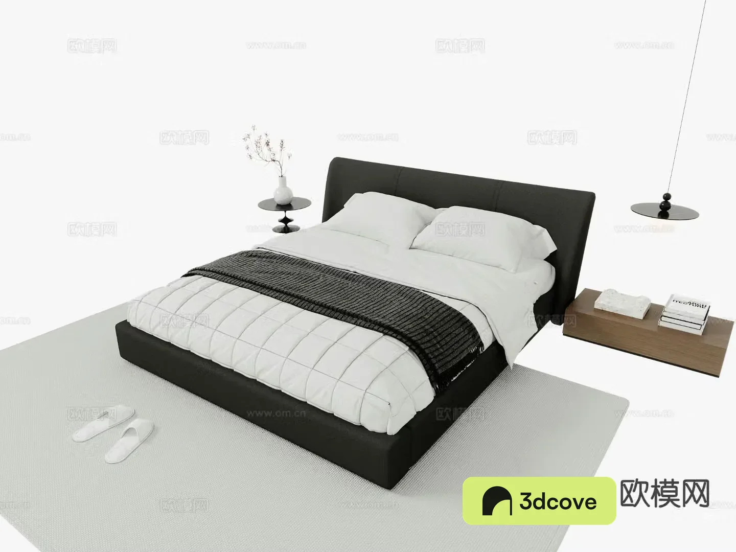 Modern double bed