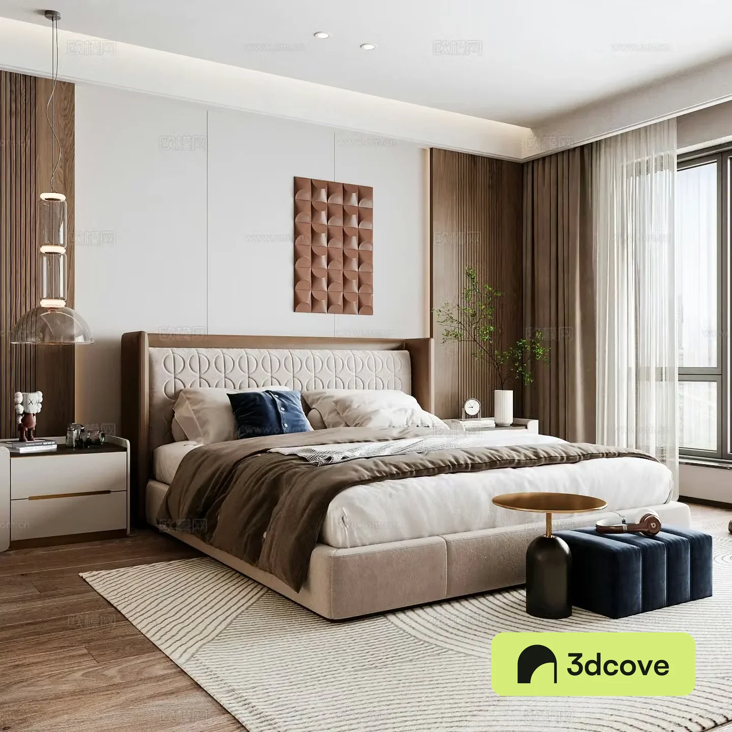 Modern home bedroom Modern bedroom Italian bedroom Simple bedroom Italian bed