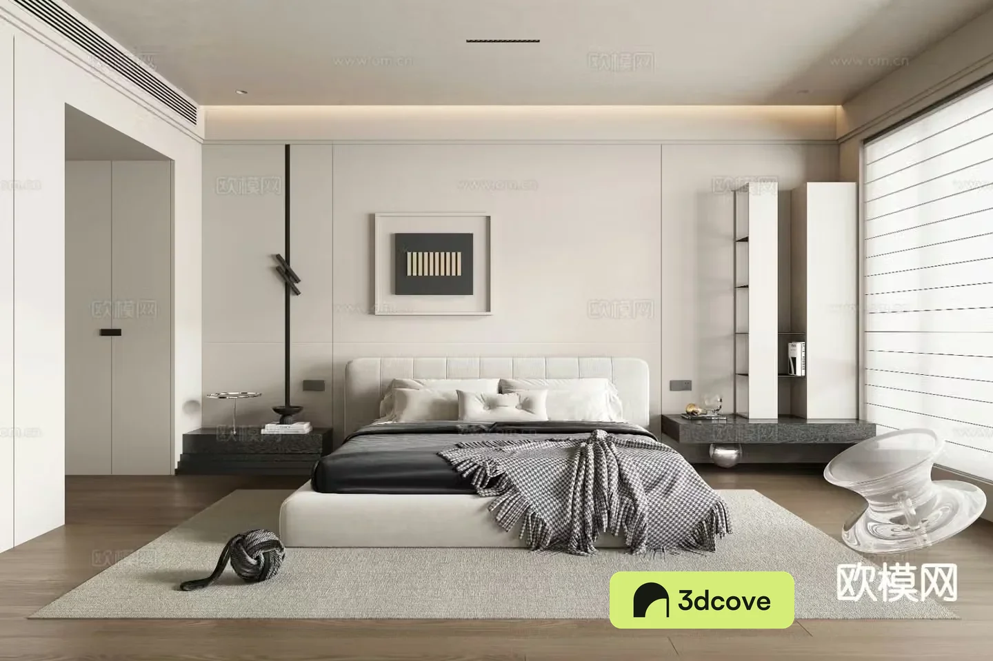 Modern minimalist bedroom master bedroom