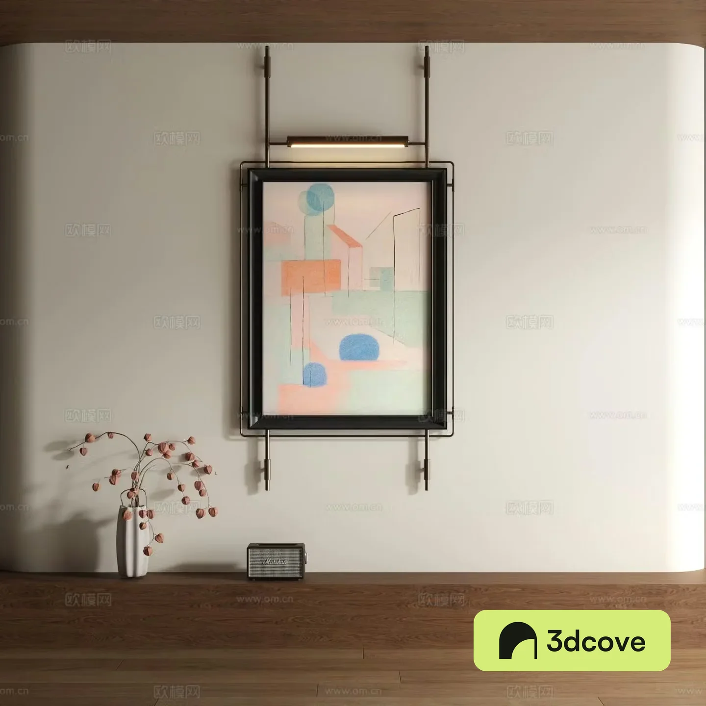 Modern watercolor decorative painting