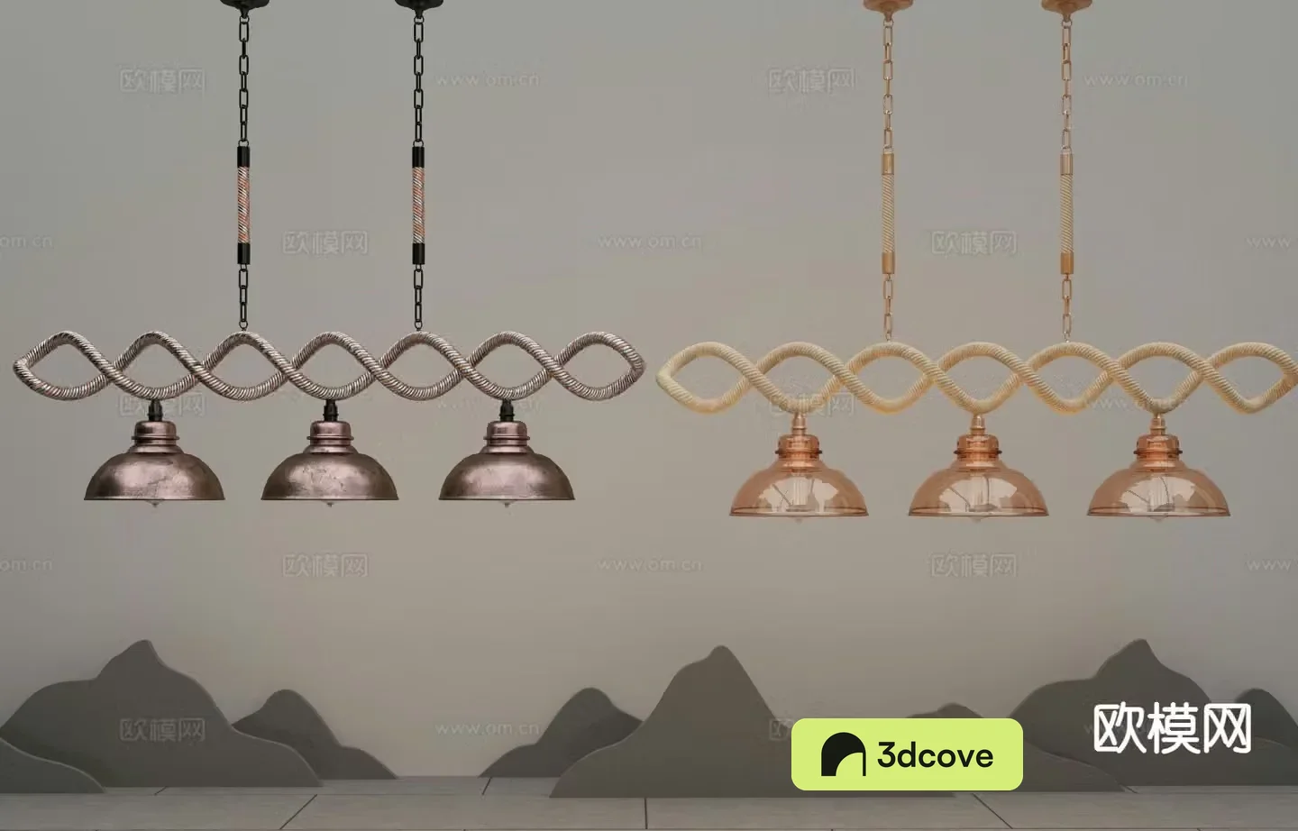 Light luxury chandelier restaurant chandelier