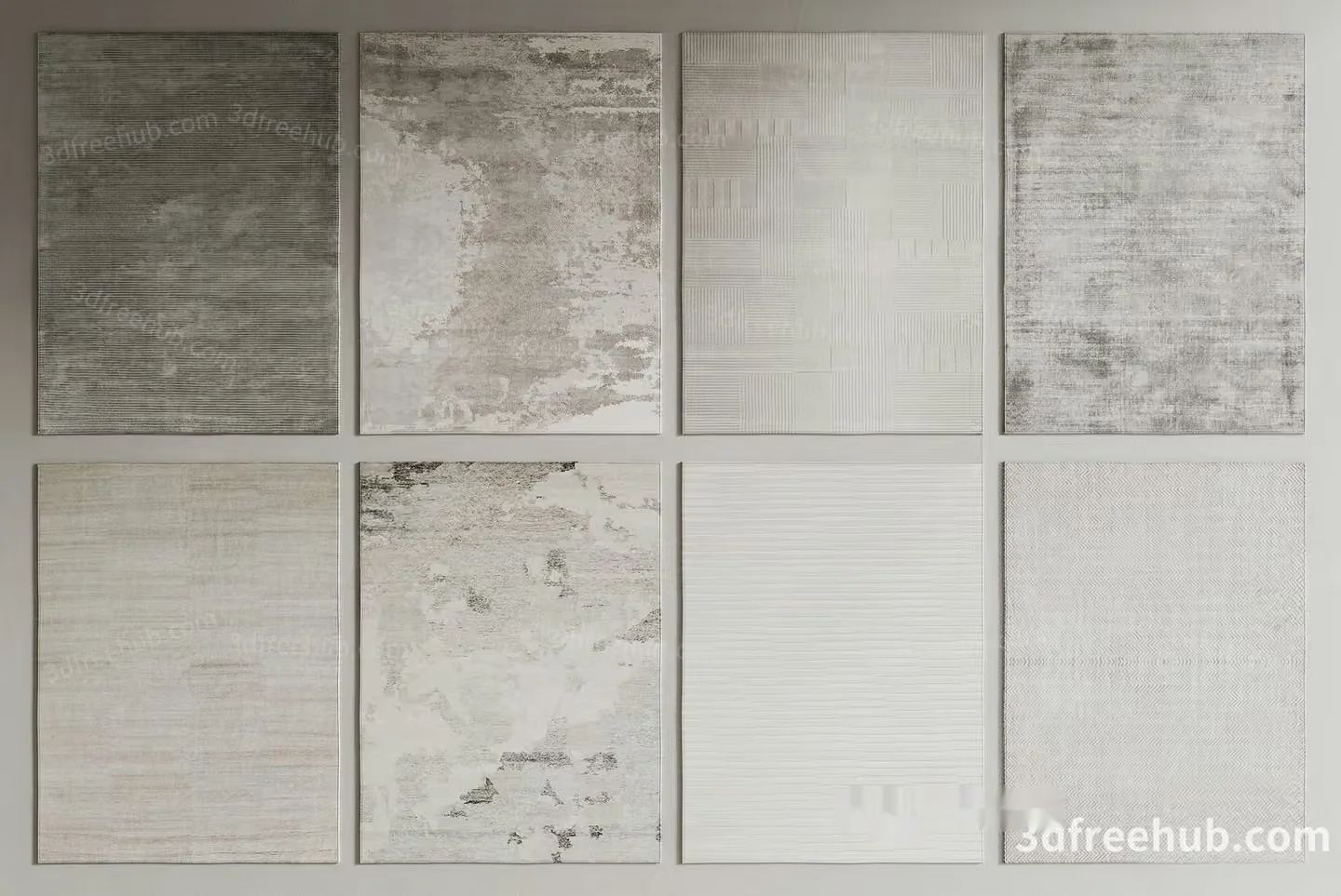 Abstract Texture Rugs 3D Model – 19603 – VRAY Render