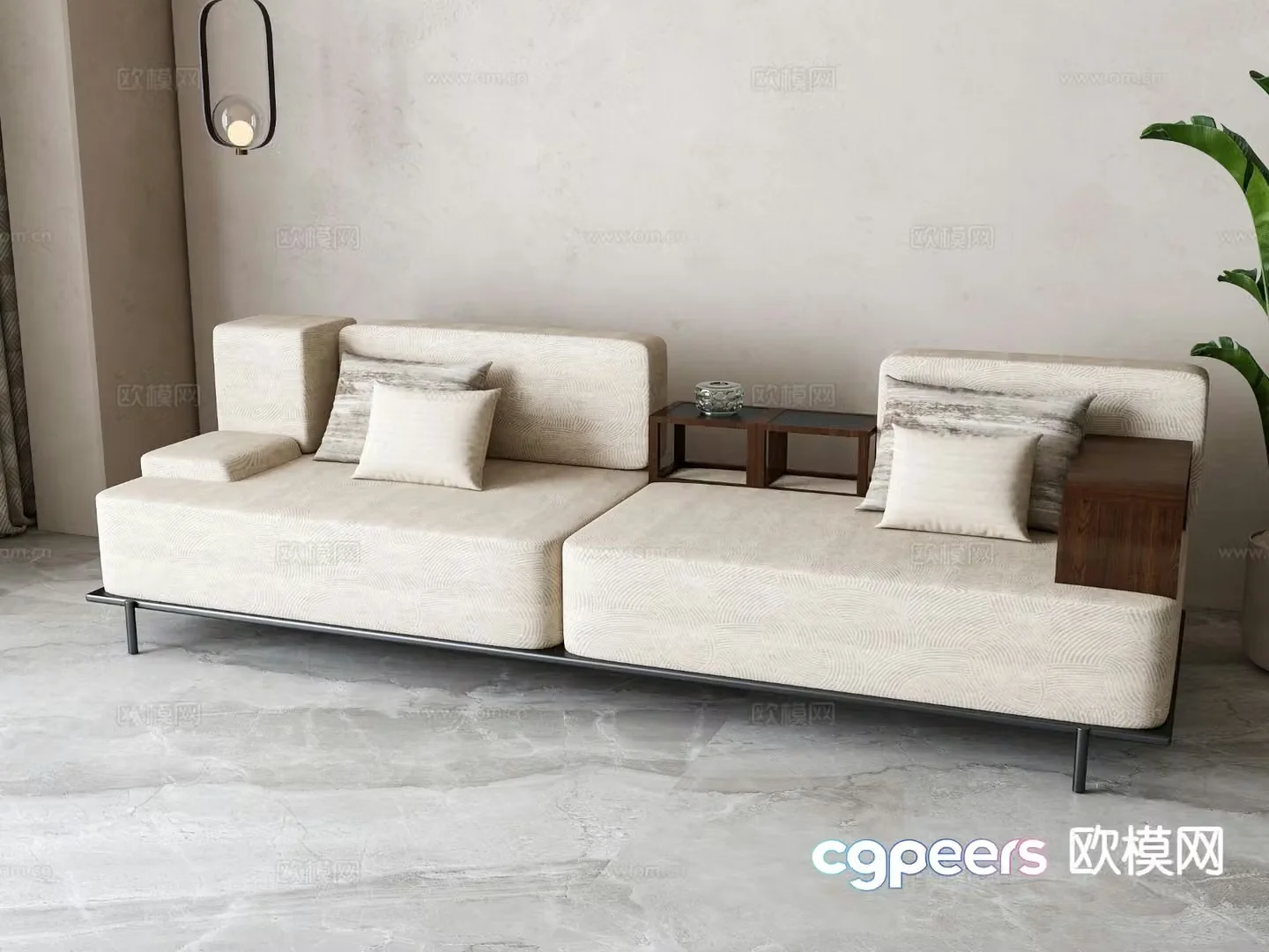 Modern love sofa 3d model