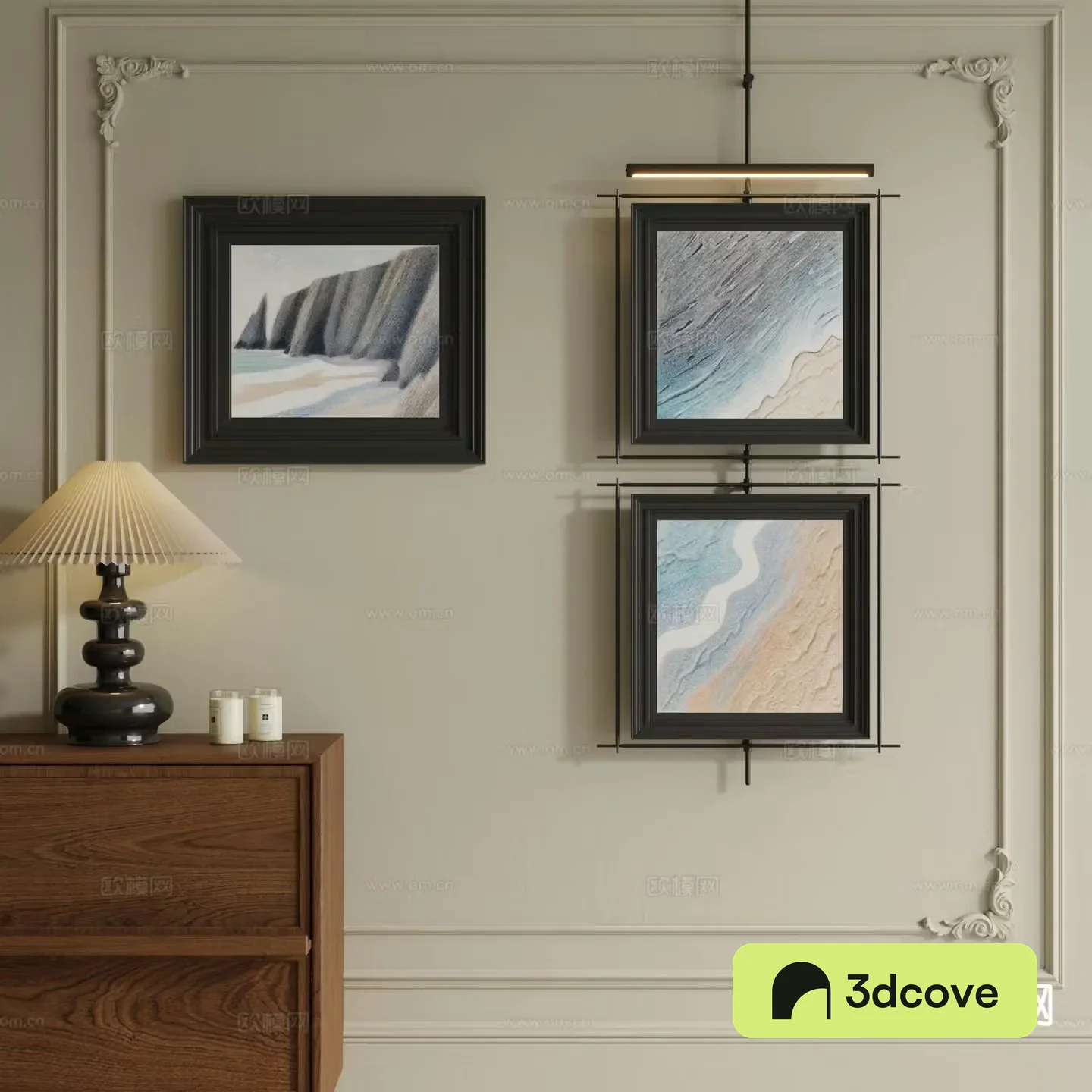 Medieval style decorative painting retro hanging painting