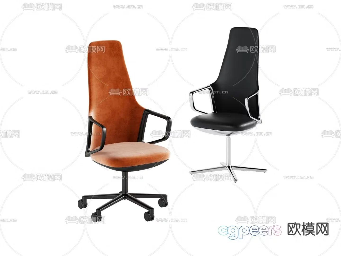 Office chair staff chair 3d model