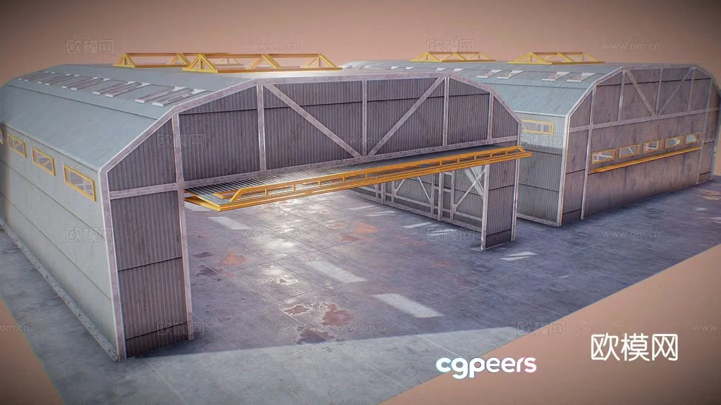 Hangar 3d model