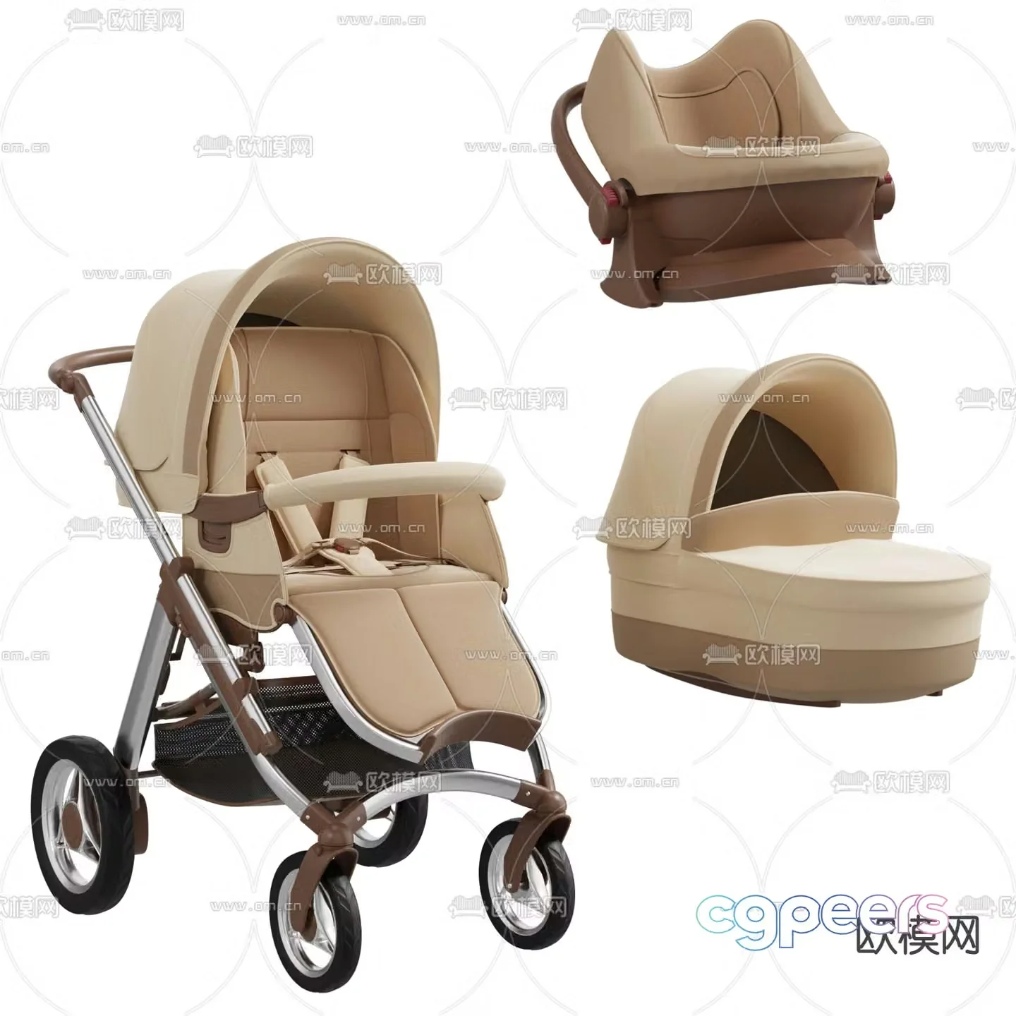 stroller stroller 3d model