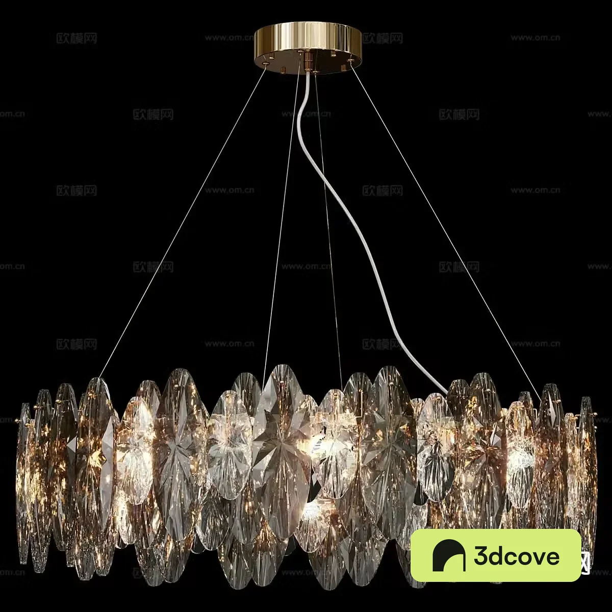 Light luxury crystal chandelier