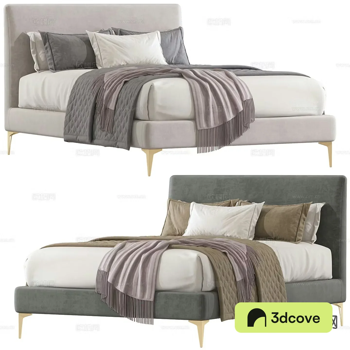 Westelm modern double bed