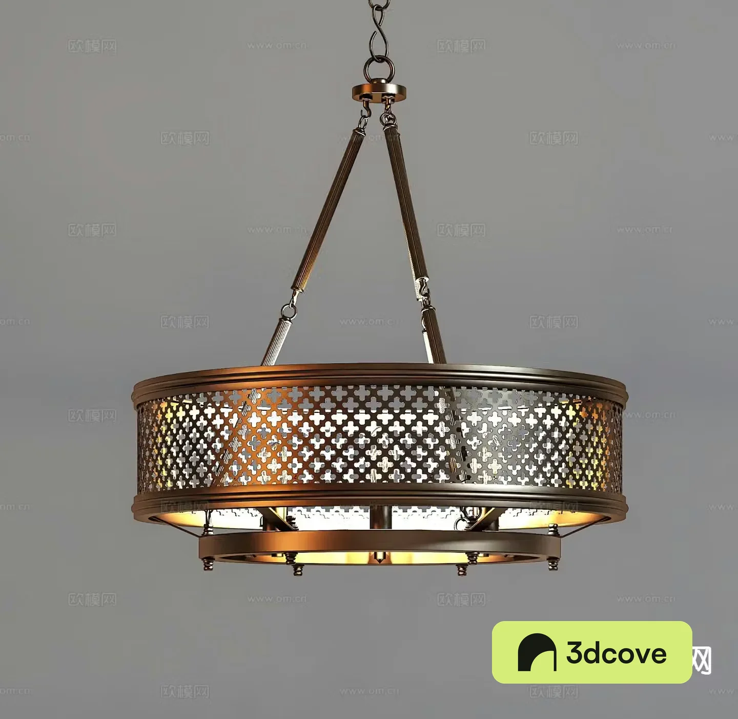 Industrial style chandelier wrought iron chandelier
